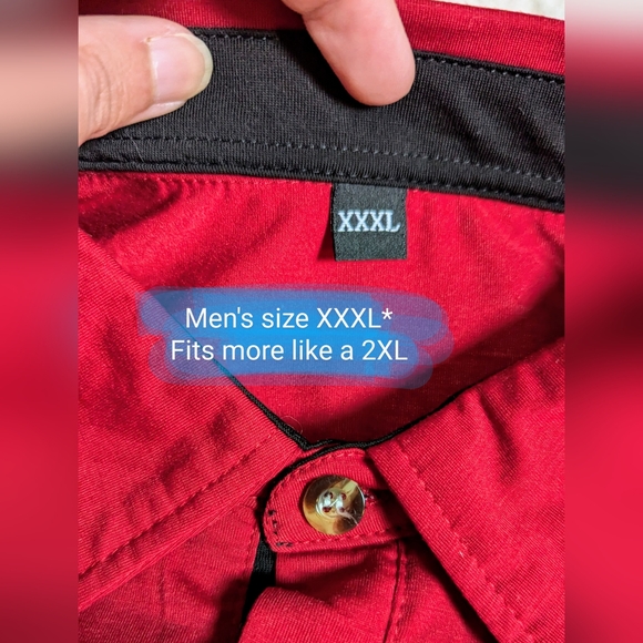 Limkun XXXLarge* men's polo shirt sleeve T shirt in burgundy - Picture 2 of 13